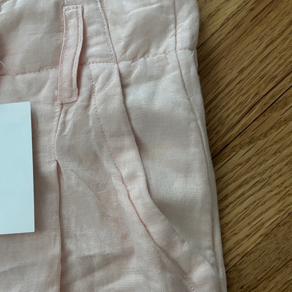 Free People Light Pink Calla Linen High Waist Shorts, NWT - Picture 4 of 7